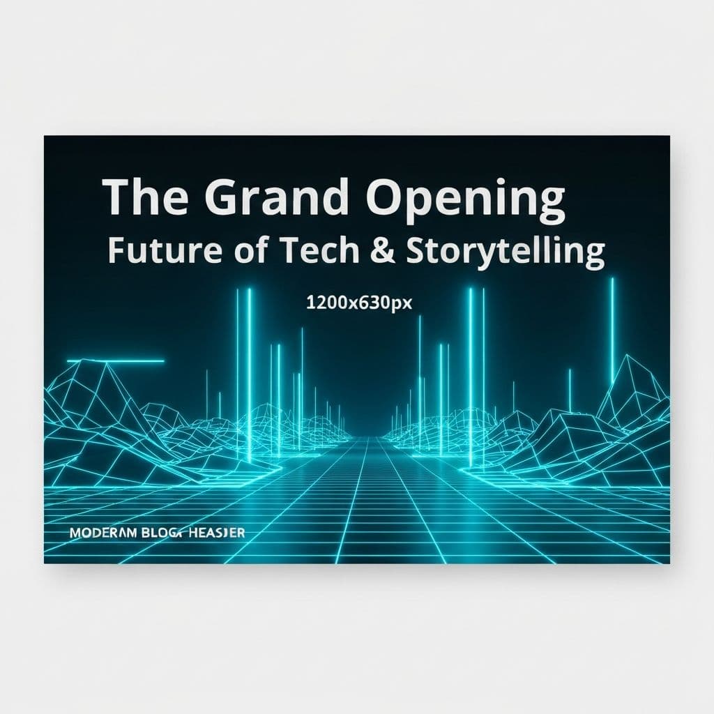 The Grand Opening: Future of Tech & Storytelling